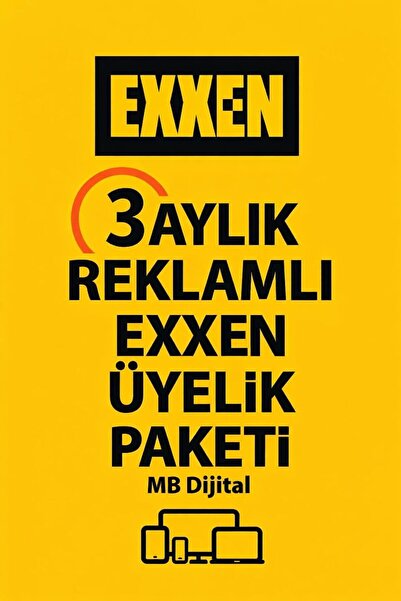 Exxen 3 Aylık Üyelik Kodu Dijital Reklamlı (Yeni Hesap İçin)