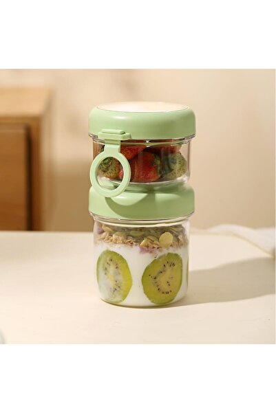 Arabest Large Cereal Cup Stainless Steel Yogurt Cup with Spoon,Portable,Leak ...