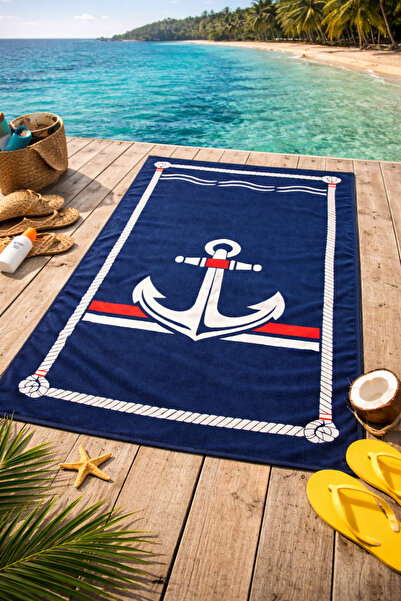 Dotamess Çapa Patterned Beach Towel |   Bath Towel 75X150 cm