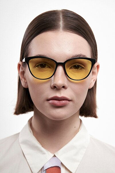 Bilge Karga Arya Black Yellow Circular Balance Glasses