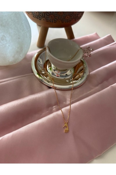 Lunetta Jewelry 925 ayar gümüş üzerine 14 ayar altın kaplama anne bebek kolyesi