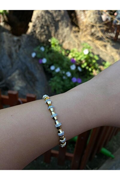 Nilsu Aksesuar Stainless Steel Vip Series Zircon Stone Women's Bracelet