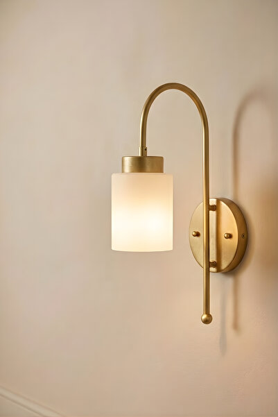 RONİSU AYDINLATMA Noxelle Cam Başlıklı Metal Modern Duvar Duvar Aplik