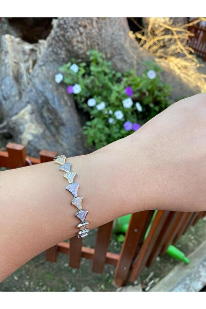 Nilsu Aksesuar Stainless Steel Vip Series Zircon Stone Women's Bracelet