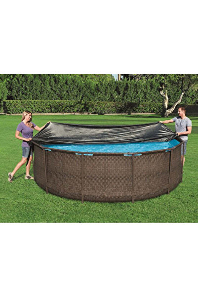 BESTWAY Prelată pentru piscine rotunde cu cadru metalic 305 cm, 58036