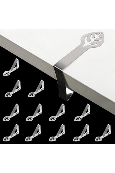 Arabest 12 pieces stainless steel cover clip, suitable for indoor and outdoor...