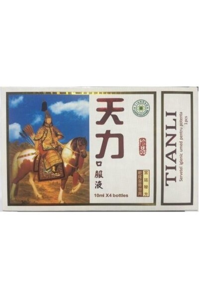 DAsiNU Solutie Orala Tianli Ultra Power, 4 fiole x 10 ml