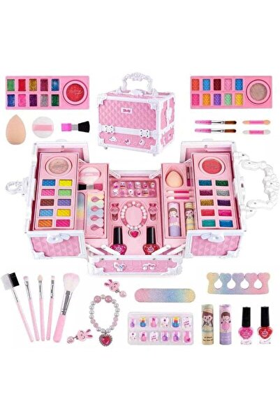 Arabest Portable Makeup Box Including Lipstick, Eye Shadows and So On, for Gi...