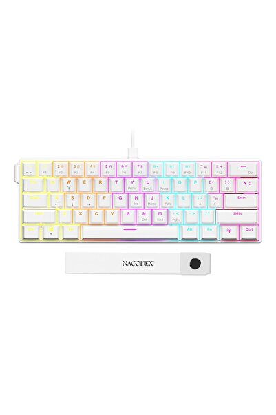 Coverzone AJAZZ NK61 | 61 Tuş Mekanik Gaming RGB Hot Swap Red Switch Type-C U...