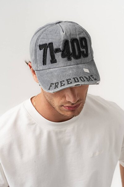 go gang own Ρυθμιζόμενο καπέλο Unisex από ύφασμα τζιν Freedome που πλένεται