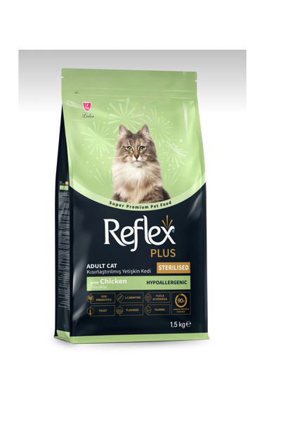 Hipoalerjenik Kısırlaştırılmış Tavuklu Yetişkin Kedi Maması 1,5 kg SKT 27.07.2027