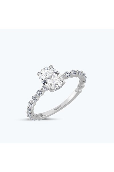 Altınbaş Altın Kolları Taşlı Oval Yüzük