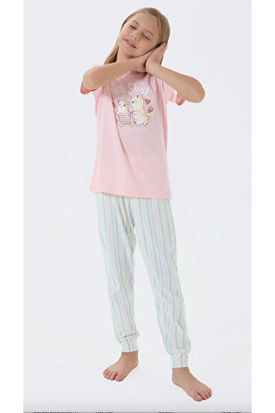 Arnetta Комплект пижама за момичета от 100% памук (с безплатни чорапи)