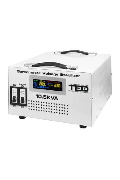 TED Electric Stabilizator Retea Automat 10.5KVA 6000W cu Ecran LCD si ServoMo...