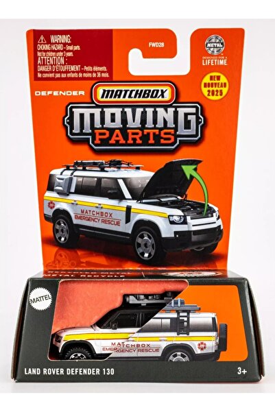 HOT WHEELS Matchbox Moving Parts Land Rover Defender 130 Emergency Rescue 1:6...