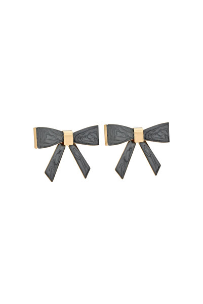 CAL'S Black Bow Earrings