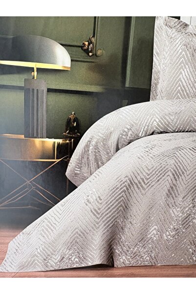 CBB Türkişi طقم سرير فيجا 3 قطع 250x260 غطاء سرير 2 قطعة غطاء وسادة 50x70 كاس...