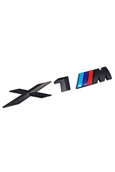 BMW X1M Rear Trunk Emblem, Black