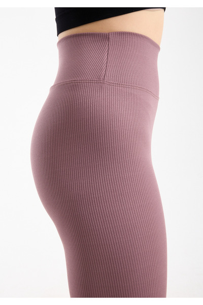 Clothes Fast Ženske letnje Visok struk Rebrasto rebraste leggins Oblikuje fig...