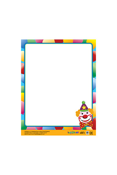 123Publishing House Clown – Write-on Chart
