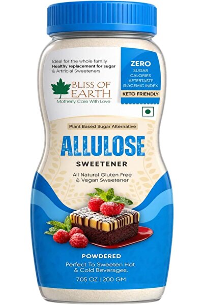 bliss of earth ألولوز 200 غرام - مُحلي كيتو خالي من السعرات الحرارية، بديل طب...