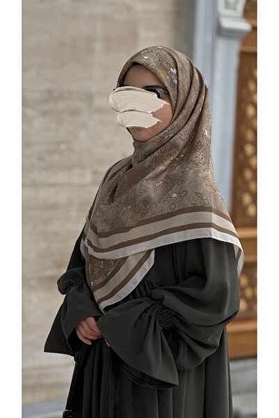 Qalortex Scarf قطن قطعة من وشاح مينّا الناعم بنمط مميز - أخضر فاتح