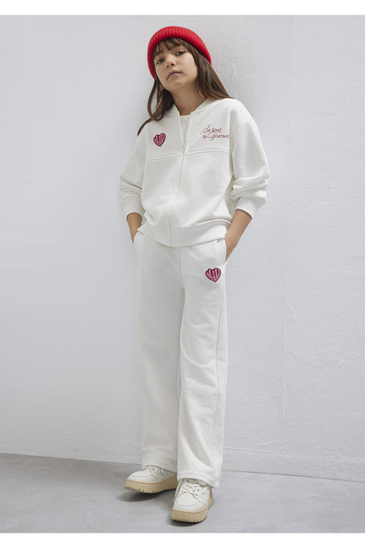 Mavi 7010044-70057 Φούτερ Kalp με τύπωμα Ecru