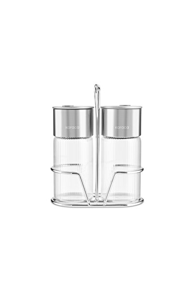 Karaca Ripple 2-Piece Spice Set Inox