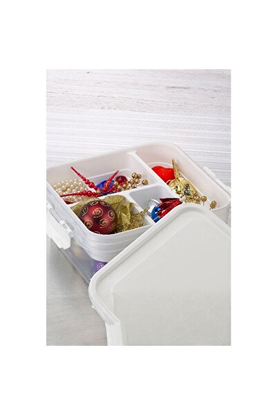Piev Multi-Compartment Sewing Supplies Organizer Box 4.5 Lt