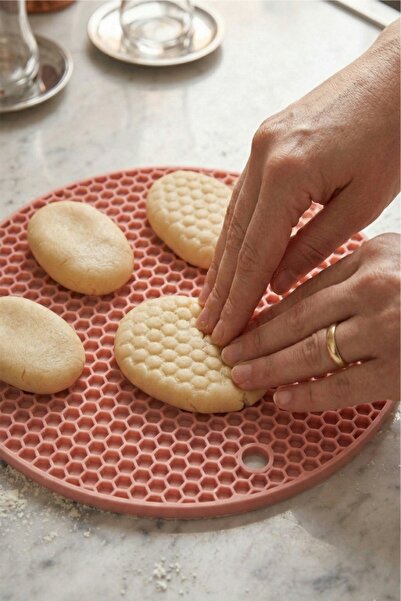 COZLEY Silikon Nihale Kalburabastı Kalıbı Yanmaz Çaydanlık Tencere Altlığı Ya...