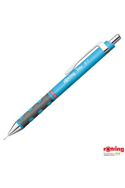 Rotring Creion mecanic Tikky 3 albastru deschis, 0,7 mm, cu mecanism cu clic ...
