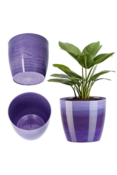 KADAX Husă pentru ghiveci de flori, 12 cm, rotundă, pentru sufragerie, marmur...