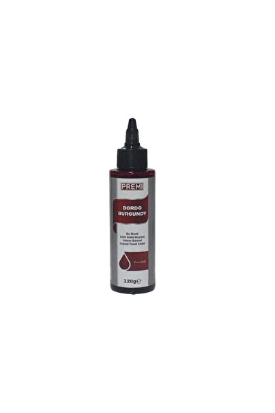 Premi Yenilebilir Su Bazlı Likit Gıda Boyası 120 ML Bordo