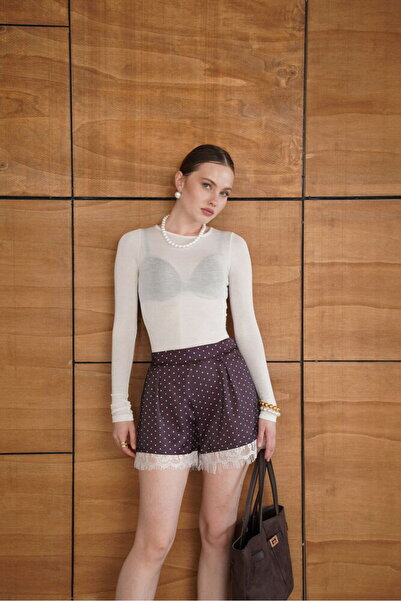 Lady Pixie ΜΙΝΙ ΣΑΤΕΝ ΣΟΡΤΣ ΜΕ ΔΑΝΤΕΛΕΣ ΚΑΙ ΠΟΥΑΝΤΕΛΕΣ