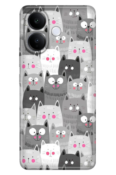 Cekuonline Vivo V60 Lite 5g Compatible Case Colorful Silicone Printed Tpu Car...