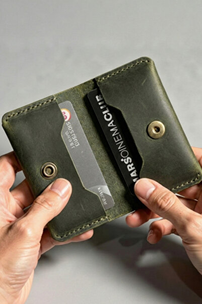 luvo 100% Real Leather Handmade Genuine Leather Wallet Card Holder Italian Se...