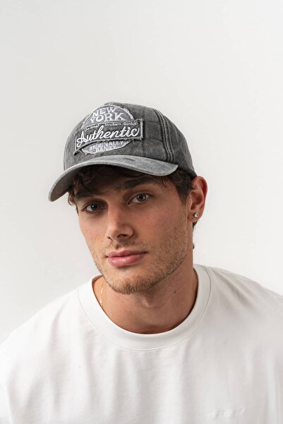 go gang own Ρυθμιζόμενο καπέλο Unisex από ύφασμα τζιν που πλένεται, Νέα Υόρκη