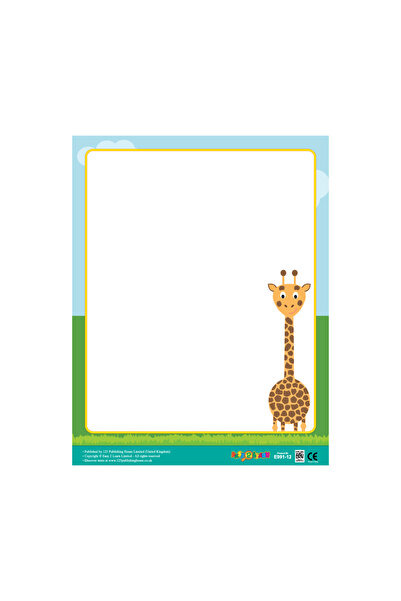 123Publishing House Giraffe – Write-on Chart