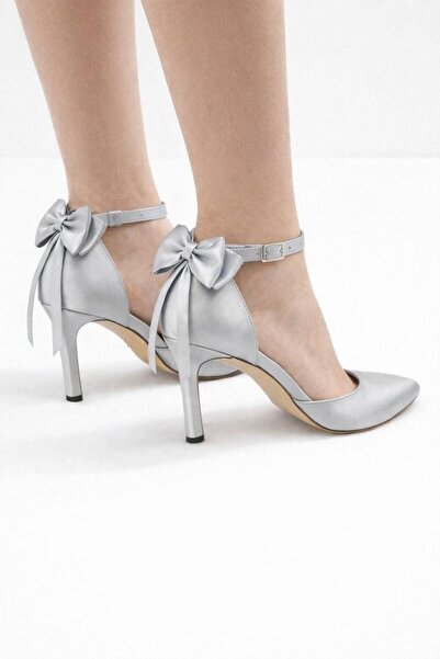 CRAFT MODA Bow-Tie Ankle Strap Thin Heel Stiletto Women's Shoes