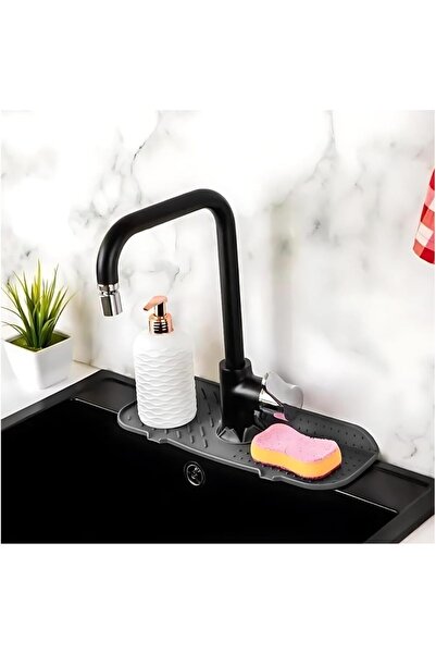 CİHO Su Tutucu Musluk Matı Mutfak ve Banyo İçin Koruyucu Lavabo Musluk Ve Bat...