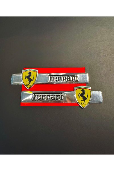 724 AUTO Aluminum Car Accessory "Ferrari" Vehicle Logo / Emblem