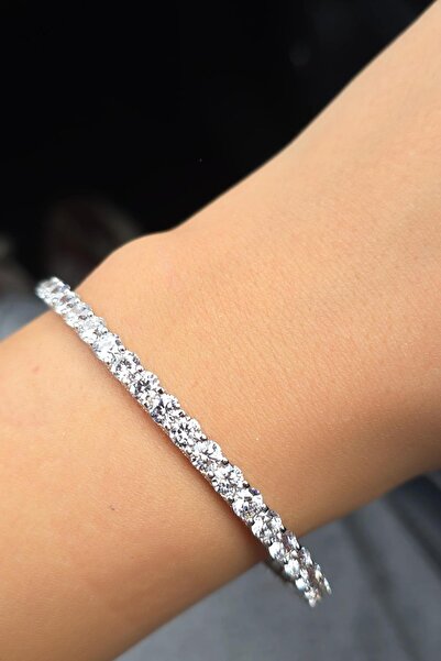 MorMajor Silver TAMTUR MOZANİT SU YOLU GÜMÜŞ BİLEZİK