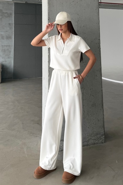 BEJNA Γυναικείο αθλητικό σετ με φερμουάρ και λαιμόκοψη Soft Touch Μοντάλ