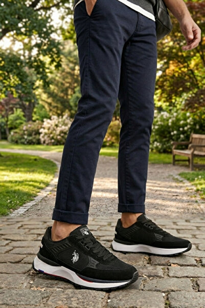 U.S. Polo Assn. A9875 Black Women's Casual Sneakers