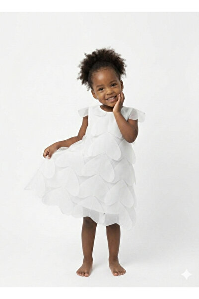 Linola Baby Kids Heart - Ecru Heart Dress