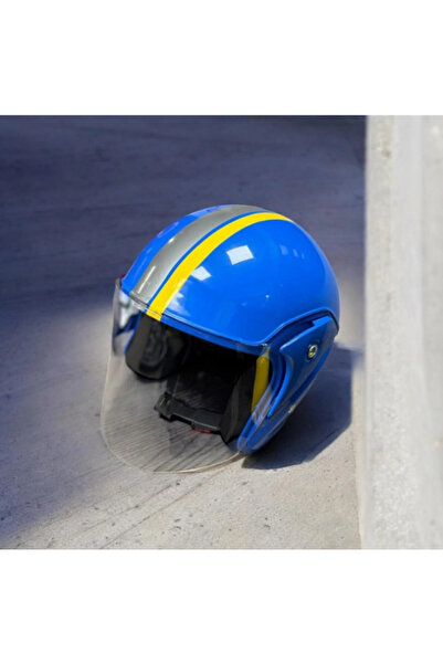 DELİBALTA Motosiklet Kaskı Kırılmaz Özellikli Yarım Kask (YASAYA UYGUN)