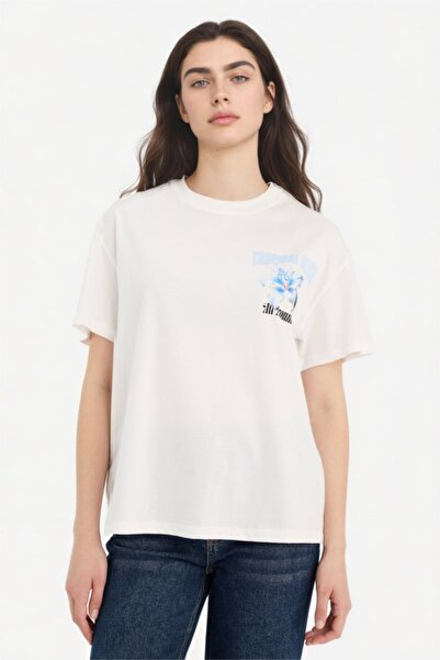 DeFacto Oversize Crew Neck Printed Short Sleeve T-Shirt G5910Ax26Sp