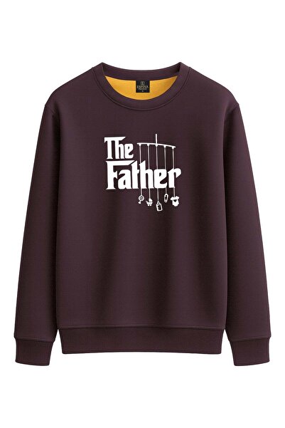 Espina Premium Men's the Father Printed Sweatshirt