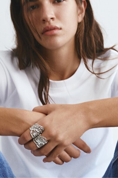 Pull & Bear Dantel görünümlü yüzük paketi