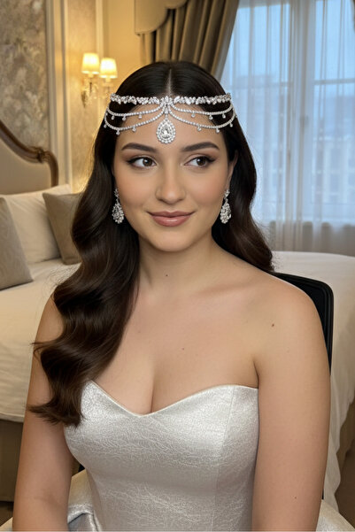 Happyline Silver Headband after Party Henna Night Headband Hair Accessory Bir...